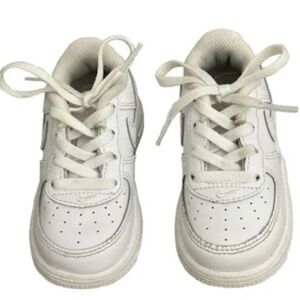 Nike Air Force 1 Toddler White Low Top Sneakers 7C